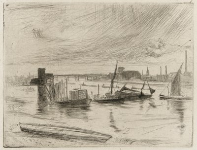Early Morning, Battersea, 1861 by James Abbott McNeill Whistler